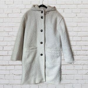 Cream Colored Teddy Pea Coat